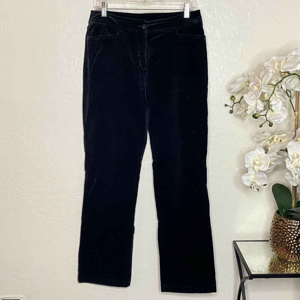 Eileen Fisher Jeans Black Soft Crushed Velvet XS